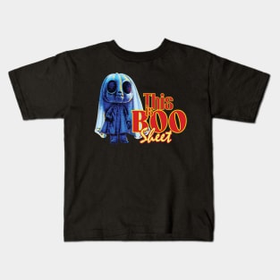 This Is Boo Sheet Ghost Retro Halloween Costume Kids T-Shirt